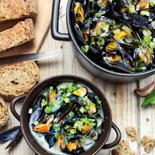 Aldi Belgie Recept Mosselen Natuur Mosselen In Room Mosselen In Witte Mosselrecepten Mosselen Lekker Eten