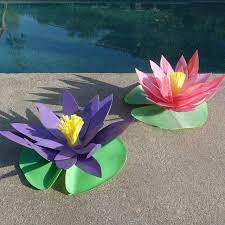 Make Water Lilies Origami Lily Water Lilies Paper Flowers