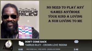 Cold heart riddim medley performance video hd. Don T Come Back Tarrus Riley Mp3 320kbps Rvssian Tarrus Riley