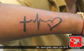 Heart Beat Tattoo On Wrist For Men And Women Tattoo Done At Crazyink Tattoo Studio Raipur Heartbeattattoo Heart Beat Tattoo Heartbeat Tattoo On Wrist Tattoos
