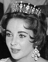 Elizabeth Taylor's FULL SIZE 7.5cm Luxury Girandole Chandelier Earrings  Replica, With 5A Cubic Zirconias Rhodium Plated.