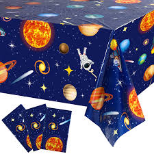 See more ideas about space theme, outer space party, space party. Promotional Items 3 Pieces Outer Space Party Tablecloth Decorations Plastic Solar System Planet Design Table Cover For Kids Solar System Outer Space Theme Birthday Party Decorations And Supplies 54 X 108 Inch