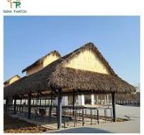 Popular Natural Looking Plastic Thatched Roof Lapa Synthetic Mexican Palm  Leaf Thatch Roof