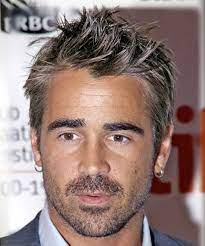 Colin Farrell Short Straight Ash Hairstyle Colin Farrell Mens Hairstyles Celebrity Hairstyles