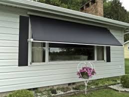Exterior window shades, or awnings, work well. Motorized Retractable Window Awnings Sunesta