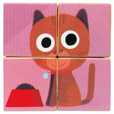 4.7 out of 5 stars with 169 ratings. Djeco Scouic Co 4 Piece Wooden Cube Puzzle Curious Kids