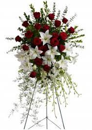 Maybe you would like to learn more about one of these? Lily And Rose Tribute Spray Standing Spray In Fairfield Ct Blossoms At Dailey S Flower Shop