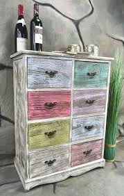 Kommode schrank mit 8 schubladen bunt landhaus shabby chic vintage weiß lv1008. Kommode Mit 8 Schubladen Bunt Lv1008 Landhaus Real De