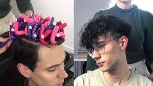 A perm (or a permanent wave) is a style where curls or waves are set into the hair using thermal or chemical processes. Korean Perm Haircut Part I Skin Faded Two Block Cut Men S Hair Ruben Ramos Youtube