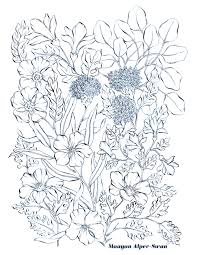 Download and print free spring garden coloring pages. Garden Coloring Page Maayan Alper Swan