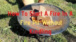 How to light a fire pit without kindling. How To Start A Fire In A Fire Pit Without Kindling Youtube