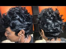 Extensions curly messy bun hair piece scrunchie cover hair real human hair hot. Finger Wave Short Cut Quickweave Ft Tara Hair 27 Peices Youtube