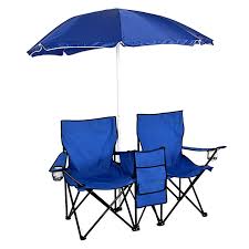 Picnic Double Folding Chair W Umbrella Table Fold Up Beach Camping Chair Beach Chair Umbrella Folding Camping Chairs Picnic Chairs