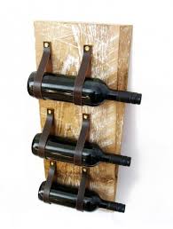 Recycling Leather And Wood For Crafts That Organize And Decorate Modern Kitchens Leather Decor Wood Wine Racks Handmade Home