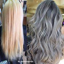 It's undeniable that we all go gray naturally as we age, but many are not waiting for the twilight of their years to come, as they are going out of their way to go after a huge trend which many has the urge to. Tag Haircolor Modern Salon Hair Color Asian Bleached Hair Blue Grey Hair