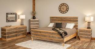 Modern Barn Wood Bed When You Say Barn Wood Furniture Most People Thing Of Rustic Furniture Wood Bedroom Sets Wood Bedroom Furniture Rustic Industrial Bedroom