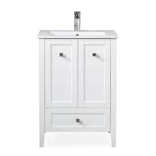Add style and functionality to your bathroom with a bathroom vanity. Chans Furniture Wfs 85033w 25 Inch Tennant Brand Vermezzo Modern Small Slim White Bathroom Vanity In
