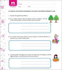 Resolviendo Problemas De Adiciones Con Numeros Menores A 1000 Curriculum Nacional Mineduc Chile