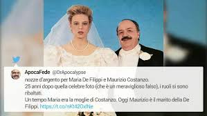 Maria de filippi mi controlla. Nozze D Argento Per Maria De Filippi E Maurizio Costanzo Gli Auguri Sui Social