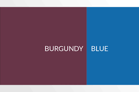 Burgundy, Gold, And Navy Blue Wedding Color Scheme