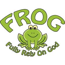 Fully Rely On God Postcard Zazzle Com Frog Frog Quotes God Sticker