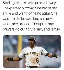 Marte posted the news monday on his social media accounts. Baseballer She Passed Away Due To A Heart Attack Facebook