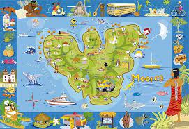 Moorea Poster Tahiti Polynesie Francaise Tahiti Carte Postale