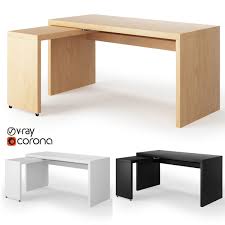 This means that there may sometimes be differences between the documents you download and the versions that come with the product. 3d Model Ikea Malm Desk With Pull Out Panel Cgtrader