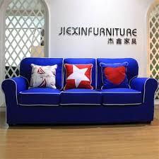 东居家居地中海沙发北欧布艺沙发宝蓝色三人沙发个性组合 tmall com天猫 home decor furniture decor