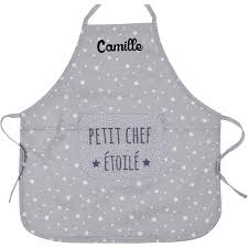 Nos tabliers sont aussi beaux qu'ils sont pratiques. Tablier De Cuisine Enfant Personnalise Petit Chef Etoile