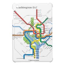 Washington Transit Dc Subway Map Underground Ipad Mini Case Zazzle Com In 2020 Dc Metro Map Washington Dc Metro Metro Map