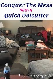 Where to put decluttering bins in your home? How To Quickly Declutter Your Living Room Step By Step Tidy Life Happy Wife