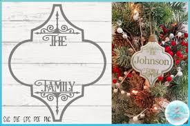 Here you can explore hq christmas ornaments transparent illustrations, icons and clipart with filter setting like size, type, color etc. Arabesque Tile Design Family Name Christmas Ornament Svg 1028856 Cut Files Design Bundles