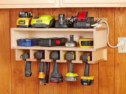 Cordless Tool Station Woodworking Plan Homeimprovementtips Woodworkinghomeimprovementsplans Condo Ideas In 2019 Diy Garage Storage Shop Cabinets Tool S