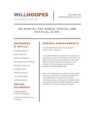 Social Media Consultant Resume Will Hoopes