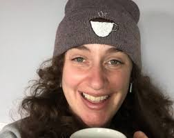 Coffee Cup Beanie Hat Handmade