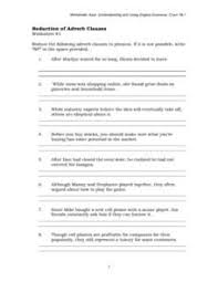 Adverbial clauses introduced by wherever and everywhere are used in a generalizing sense: Activities Games And Worksheets To Practice Reduced Adverb Clauses Buscar Con Google Adverbs Worksheets Clause