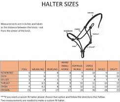 Halter Size Chart