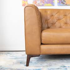Adding and orange sofa to your household is going to change a lot of things. Fargo Mid Century Modern Leather Sofa In Houston Midinmod