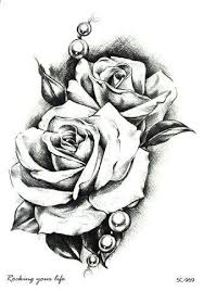 Maybe you would like to learn more about one of these? Rocooart New Sketch Rose Wasserdichte Fake Tattoo Taty Fur Frauen Manner Blumen Tattoo Tatuajes De Rosas Tatuajes Dibujos De Rosas