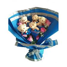 Image result for karangan bunga mawar biru