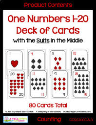 Maybe you would like to learn more about one of these? Number Cards 1 20 Decks Of Cards For Math Card Games Tpt