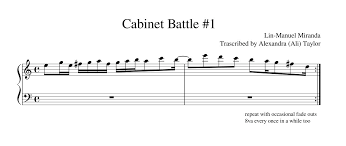 We do not have any tags for cabinet battle #1 lyrics. Cabinet Battle 1 Piano Sheet Music Cabinet Expert