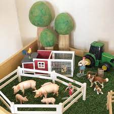 12 Busy Bags For Toddlers Little Lifelong Learners Farm Toy Display Farm Toys Farm Animal Toys