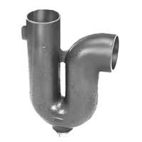 W/threaded outlet & indirect waste funnel specification 88210 series coated cast iron deep seal p trap with indirect waste funnel inlet and side outlet threaded connection. Z1000 Deep Seal Trap
