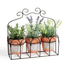 3 Vasi Con Struttura In Metallo Plantes Artificielles Fleurs Interieur Fleurs Artificielles