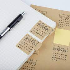 Check spelling or type a new query. 2pcs 2020 2021 Kraft Paper Calendar Fridge Sticker Handwritten Calendar Notebook Index Label Stickers Aliexpress