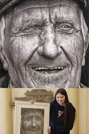 Pencil drawing by 16 year old Irish artist Shania McDonagh.