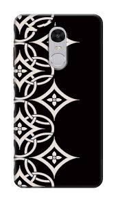 Black And White Mobile Cover Design Xiaomi Redmi Note 4 Back Cover Case Black And White Design Black And White Design White Design Case Cover