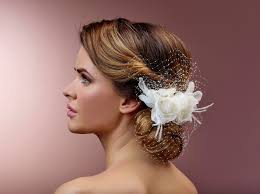 haarclip minifascinator rosenblute haarschmuck brautfrisur haarclips
